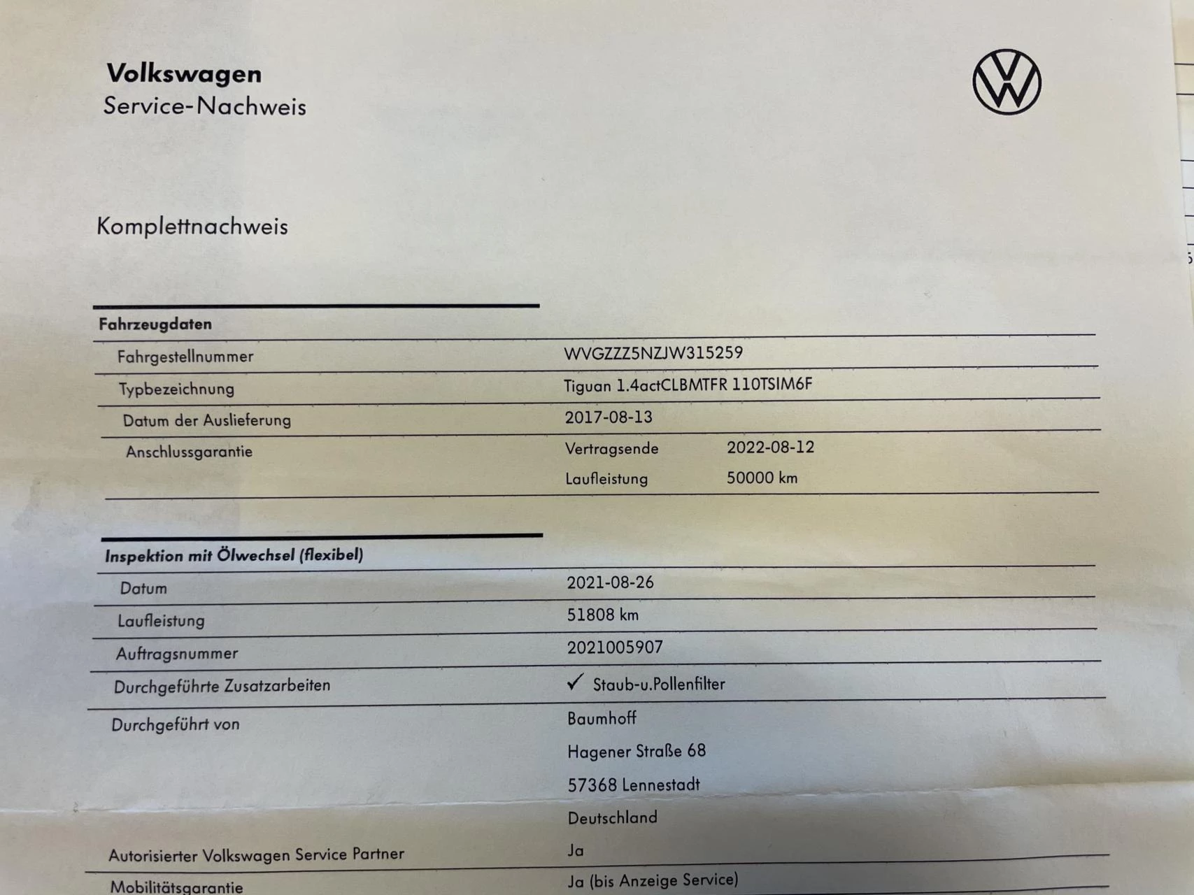 Hoofdafbeelding Volkswagen Tiguan