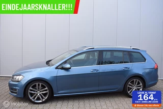 VW Golf Variant 1.4 TSI Highline Silkblue Xenon Massage 18" LMV ½Leder Navi PDC Privacyglass Dealer O.H.!