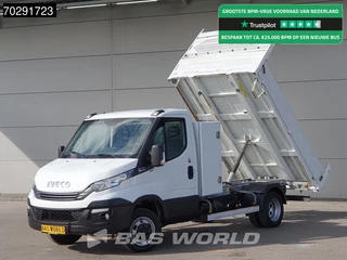 Iveco Daily 35C18 3.0L Automaat Open Laadbak met Kist Dubbellucht 3,5t Trekhaak Airco Euro6 Pritsche Pickup Open Box 2m3 Airco Trekhaak Cruise control