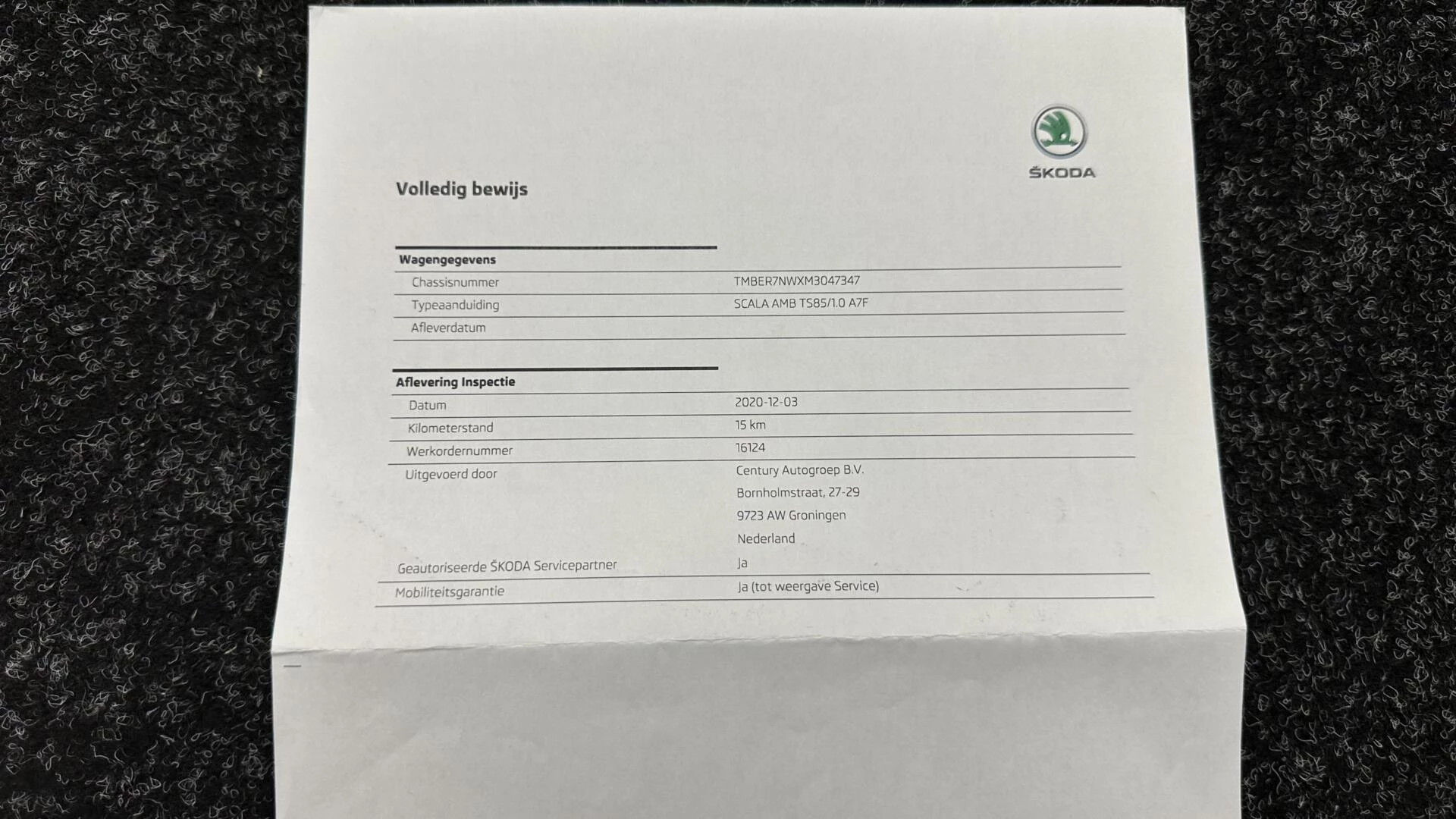 Hoofdafbeelding Škoda Scala