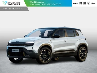 Hoofdafbeelding Jeep Avenger Jeep Avenger 85th Anniversary 54 kWh | Schuif\Kanteldak | Adapt. Cruise | Winter Pack | Convenience Pack | Elektr. A-Klep | Warmtepomp | Bicolore
