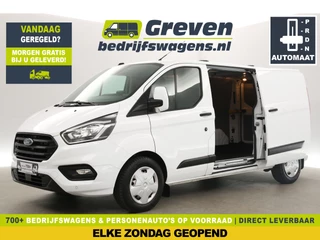 Ford Transit Custom 300 2.0 TDCI L2H1 Automaat Airco Camera Cruise Carplay LED 2xSchuifdeur PDC 3 Persoons
