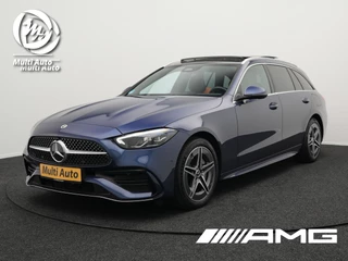 Mercedes-Benz C-Klasse Estate 300 e AMG Line Plug in Hybrid Dealer O.H. PHEV | Panodak | Lederen Sportstoelen Verwarmd | Adaptive Cruise | Apple Carplay | Sfeerverlichting | MBUX | Navigatie | Camera | DAB | Virtual |