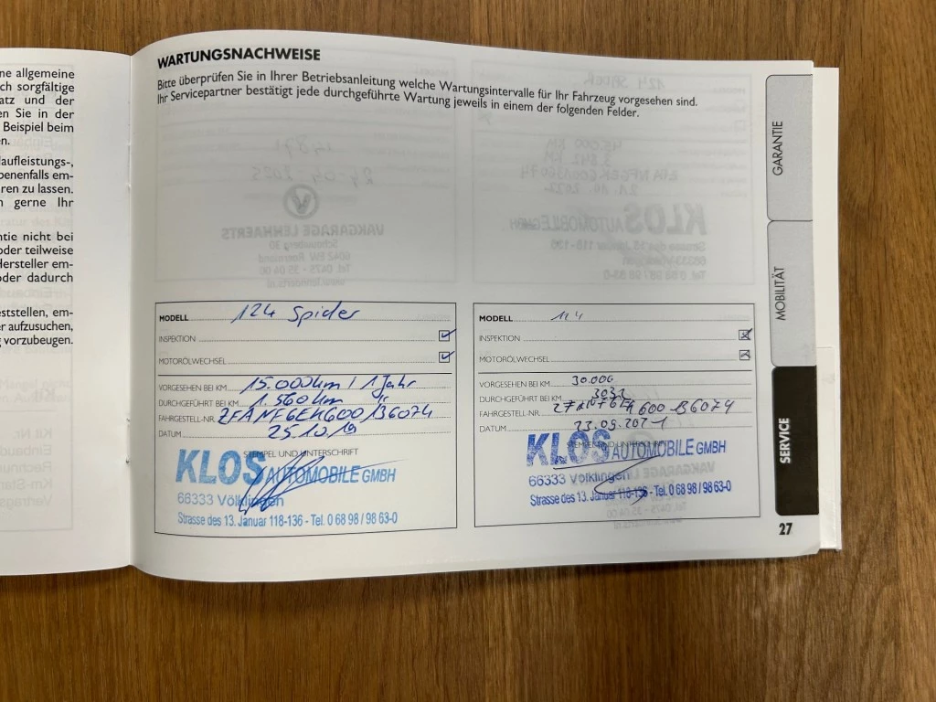 Hoofdafbeelding Fiat 124 Spider