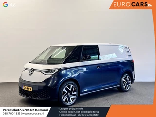 Volkswagen ID. Buzz Cargo 77 kWh SOH 96% Nieuwprijs €71233! Airco Navi Wireless Carplay IQ Light 20" LM Velgen Adaptive Cruise Control PDC VA + Camera Stoelverwarming Voorruit verwarming 3-Zits