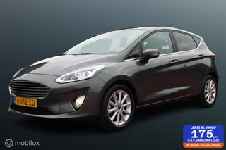 Ford Fiesta 1.0 EcoBoost 95 PK Titanium, Stuur-stoel verw, Navi, App connect, Cruise, Clima, Pdc, Donker glas