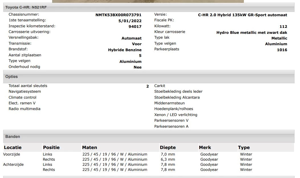 Hoofdafbeelding Toyota C-HR