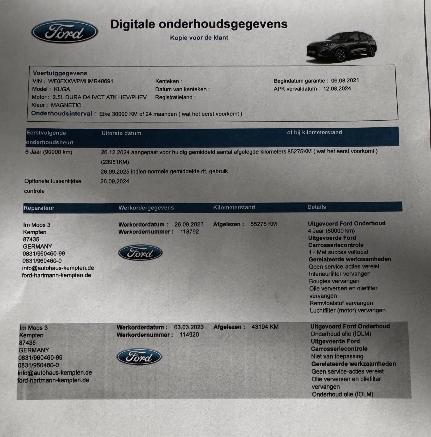 Hoofdafbeelding Ford Kuga