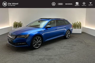 Skoda Superb Combi 1.4 TSI 218pk DSG iV Sportline Business | Panoramadak, Fabriekstrekhaak, 360° Camera, Memorystoel |