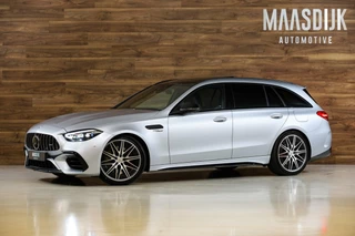 Hoofdafbeelding Mercedes-Benz C-Klasse Mercedes C63S AMG Estate E Perf.|Kuipstoelen|HUD|ACC|Burmester|