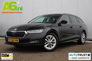 Skoda Octavia Combi 1.0 TSI Business Edition Plus Leder Trekhaak Virtual Cockpit Navigatie Carplay Android Climate Control Adaptive Cruise Achteruitrijcamera Stoelverwarming