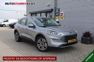 Ford Kuga 2.5 PHEV Titanium 1e Eigenaar | Volledig Onderh | BTW | NAP | SOH91% | Trekhaak | 2 Kabels | Carplay | Navi | Cruise | DAB | Keyless | Bots | PDC