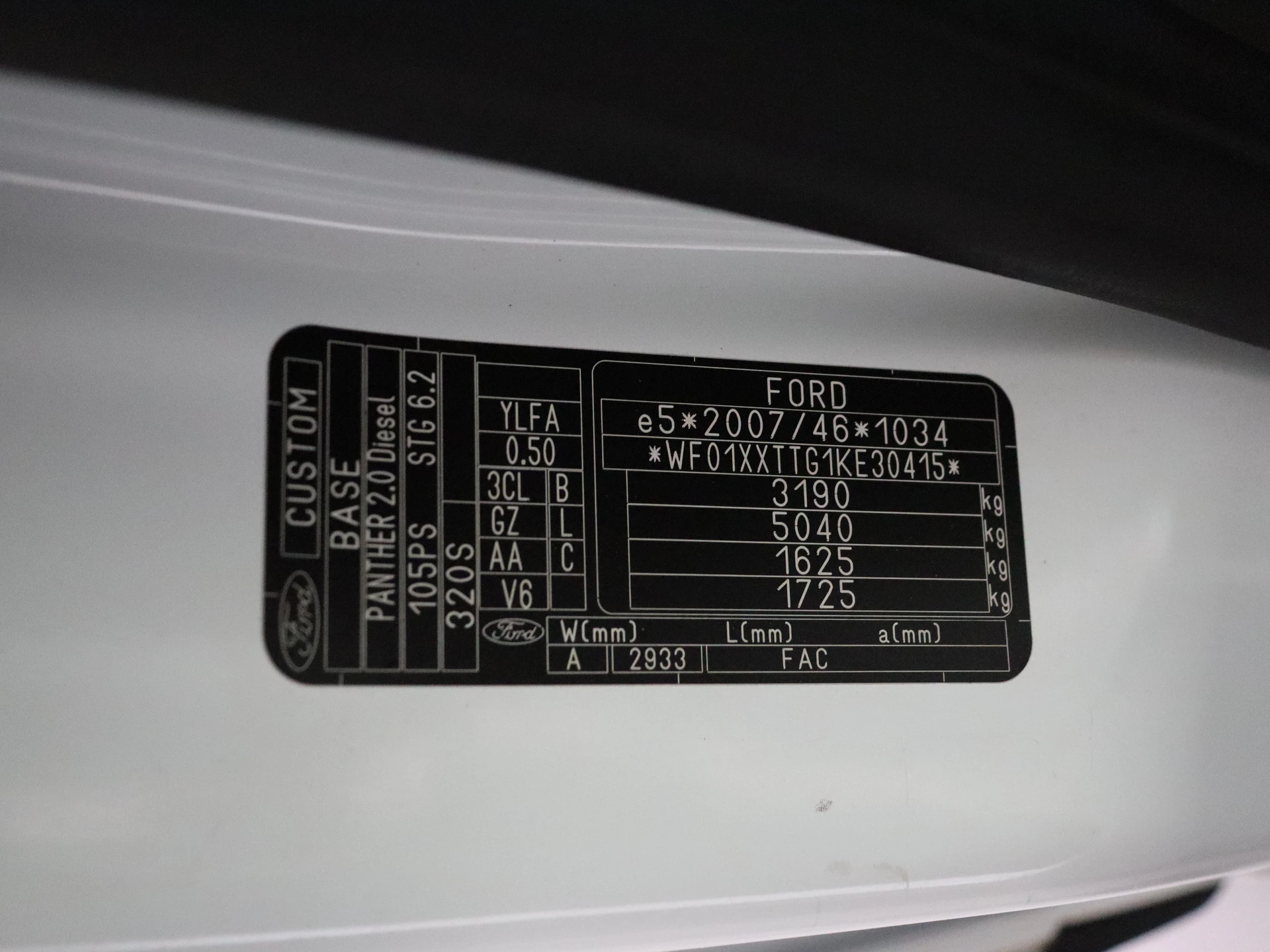Hoofdafbeelding Ford Transit Custom