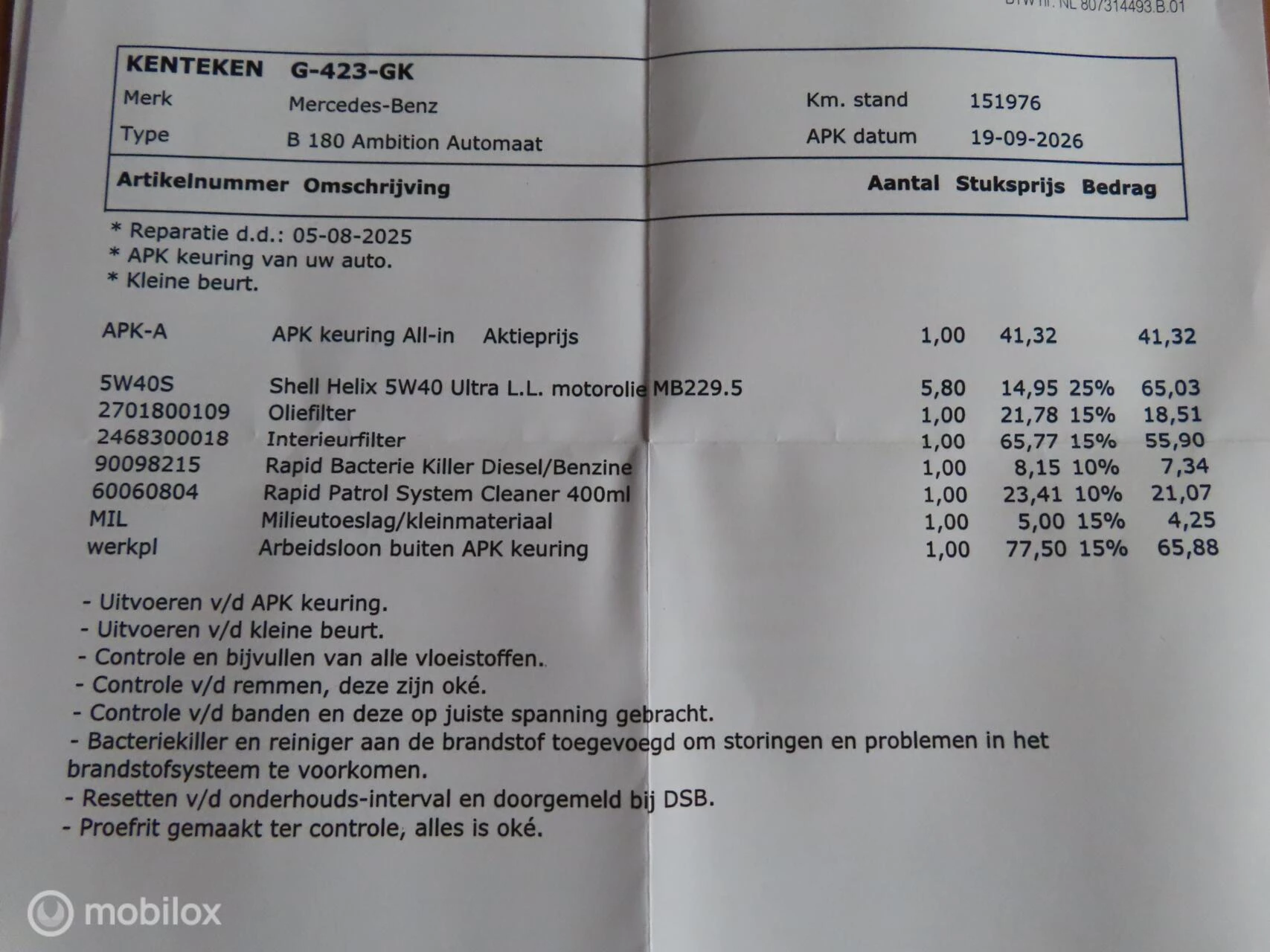 Hoofdafbeelding Mercedes-Benz B-Klasse