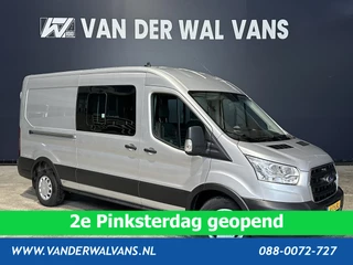 Ford Transit 2.0 TDCI 131pk L3H2 Dubbele Cabine Euro6 Airco | 6-Zits | LED | 2500kg Trekhaak | Cruisecontrol Verwarmde voorruit, Parkeersensoren