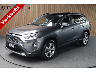 Toyota RAV4 2.5 Hybrid AWD Leer Navi Pano JBL sound Trekhaak Stoelverwarming voor en achter Camera PDC Stoelventilatie LM velgen