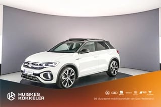 Volkswagen T-Roc R-Line 1.5 TSI 150pk DSG Automaat Panoramadak, Adaptive cruise control, Lederen bekleding, Achteruitrijcamera, Navigatie, LED matrix koplampen, Stoelverwarming