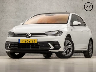 Volkswagen Polo 1.0 TSI R-Line Sport Automaat (FULL OPTION, SCHUIFDAK, APPLE CARPLAY, GROOT NAVI, DIGITAL COCKPIT, GRILL VERLICHT, DYNAMISCHE KNIPPERLICHTEN, SPORTSTOELEN, STOELVERWARMING, MATRIX LED, ZWART HEMEL, NIEUWSTAAT)