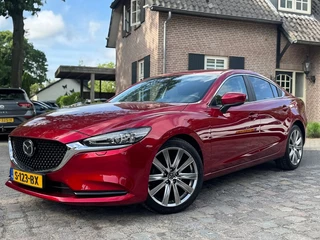 Hoofdafbeelding Mazda 6 Mazda 6 2.0 SkyActiv-G 165pk autom ecc,lmv,navi,led,pdc
