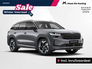 Skoda Kodiaq 1.5 TSI PHEV Sportline Business DSG | Trekhaak | 19'' Licht metalen Velgen | Panorama dak | prijs is incl. inruilvoordeel