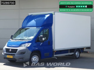 Fiat Ducato 150pk Laadklep Zijdeur Bakwagen Navi Airco Cruise Parkeersensoren Euro5 Meubelbak Koffer 20m3 Airco Cruise control