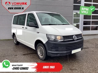 Volkswagen Transporter 2.0 TDI EURO6 EXPORT €15.057,- Incl. BTW/ BPM VRIJ! Combi/ Kombi/ 9 Pers./ 9 Persoons/ Airco