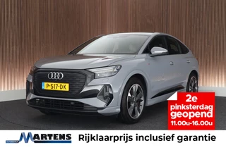 Hoofdafbeelding Audi Q4 Sportback e-tron Audi Q4 Sportback e-tron 40 204pk S edition 77 kWh SOH 91% Leder Memory Sonos Head-Up Stoelverwarming Warmtepomp Camera Navigatie 2x S-Line
