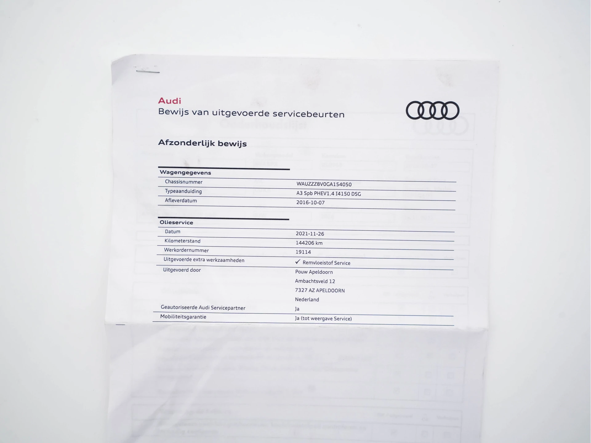 Hoofdafbeelding Audi A3