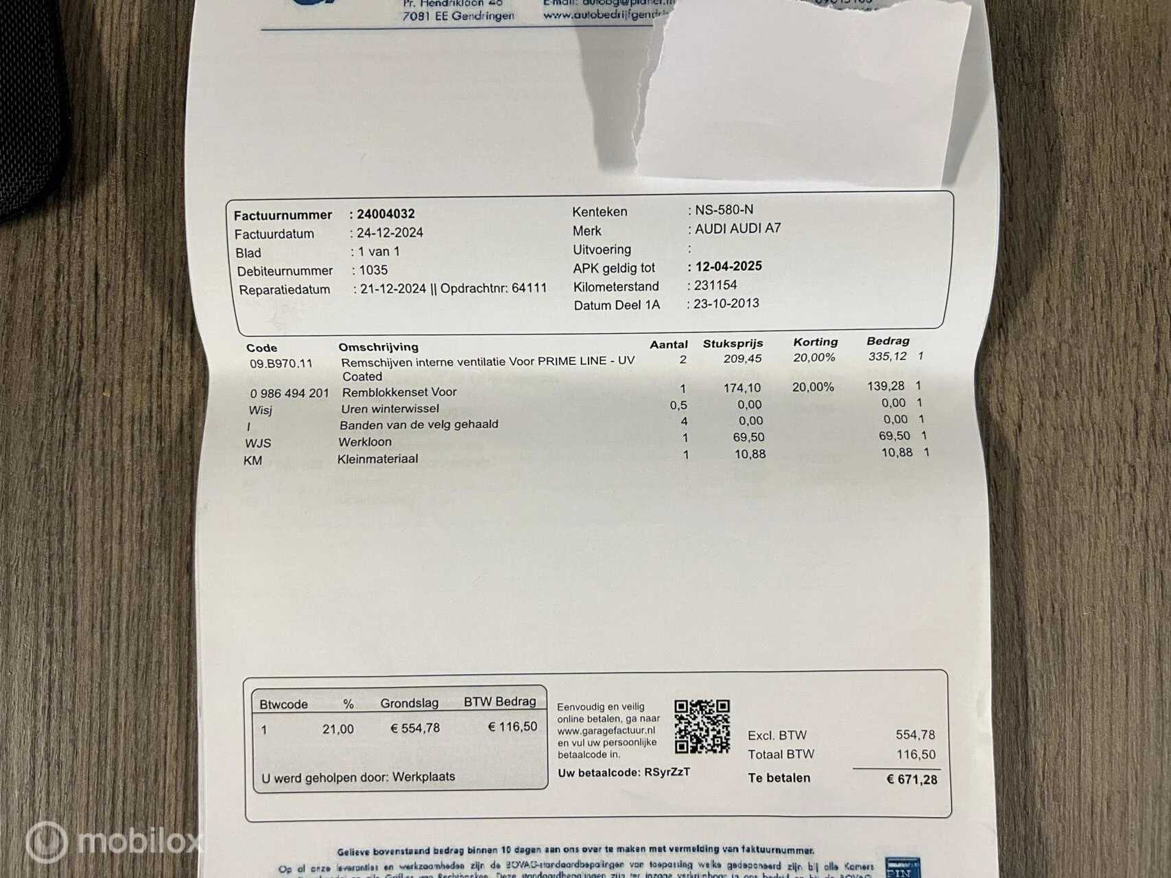 Hoofdafbeelding Audi A7