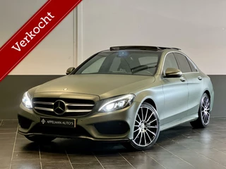 Hoofdafbeelding Mercedes-Benz C-Klasse Mercedes C-klasse 200 Prestige AMG | Pano | Burmester | NAP | Camera  | Leder |