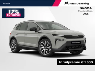 Škoda Elroq Sportline Elektromotor 150 kW / 204 PK SUV Elektri | 21'' Lichtmetalen Velgen | Business Upgrade Clever Pakket | Trekhaak wegklapbaar | 1500,- inruilvoordeel!!