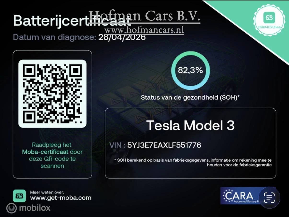 Hoofdafbeelding Tesla Model 3