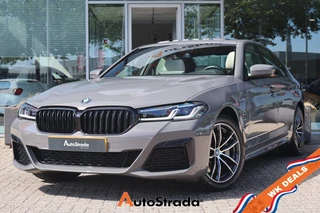 BMW 5-Serie (g30) 530e M-Sport 292pk | Leder | Sfeer | Laser LED | Pano | Navigatie | Memory | Stoelverwarming 