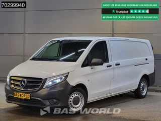 Mercedes Vito 111 Dubbele Schuifdeur L3H1 LED Airco Cruise Camera Parkeersensoren Euro6 L3 Long Airco Cruise control