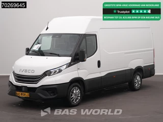 Iveco Daily 35S21 BPM VRIJ! 210PK 3.0L Automaat L2H2 Trekhaak Tacho ACC LED CarPlay Velgen Camera 12m3 Airco Trekhaak