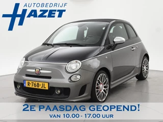Fiat 500 C ABARTH 1.4 T-JET 135 PK TWO-TONE + ZWART LEDER | DUBBELE SPORTUITLAAT | SPORTSTOELEN