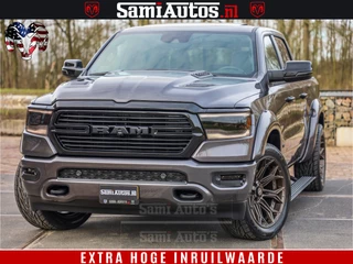 Dodge Ram 1500 Laramie Sport 5.7 V8 HEMI 402PK 4x4 | Panorama dak | 12' Scherm |Granite Crystal Metallic | Crew Cab | 5 Persoons | Dubbele Cabine | DC | VOORRAAD NR 2524 - 41249 |
