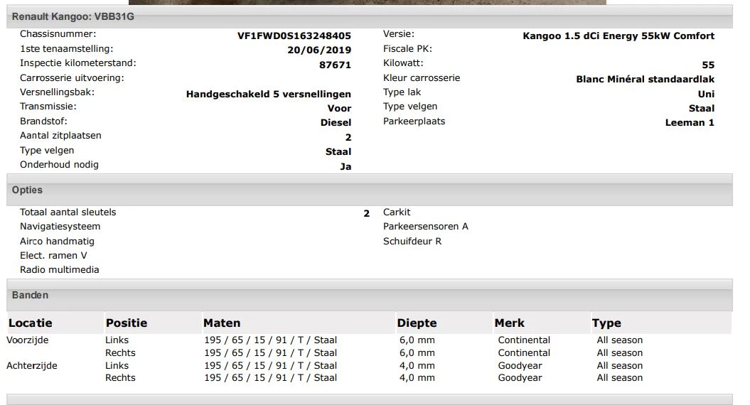 Hoofdafbeelding Renault Kangoo