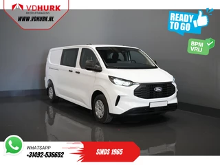 Ford Transit Custom 320 2.0 TDCI 136 pk L2 Trend BPM VRIJ! DC Dubbel Cabine/ 5 jaar/200.000 km Garantie/ Carplay/ Climate/ Camera/ PDC/ Cruise