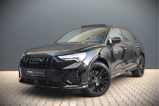 Audi Q3 40 TFSI quattro S Line Pro Line S | 190 PK | Panoramadak | Matrix Led | Stoelverwarming | Leer | Dodehoekdetectie | Automaat | BTW | Black Edition | Cruise Control | Virtual | Navigatie | Dealer Onderhouden |