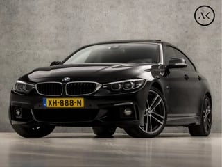 BMW 4 Serie Gran Coupé 418i High Executive M Sport Automaat (SCHUIFDAK, M PAKKET, GROOT NAVI, HUD, STOELVERWARMING, LEDEREN SPORTSTOELEN, GETINT GLAS, M SPORT REMMEN, NIEUWSTAAT)