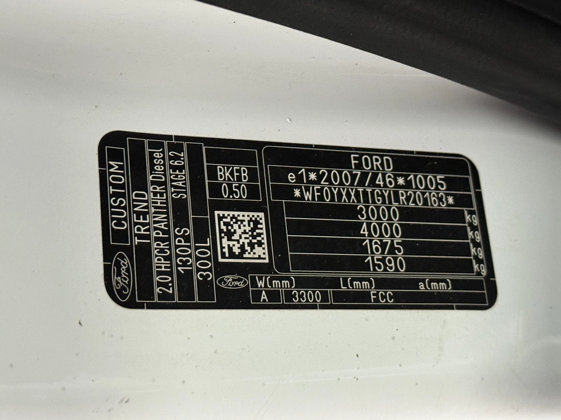 Hoofdafbeelding Ford Transit Custom