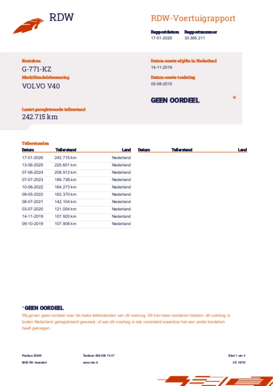 Hoofdafbeelding Volvo V40