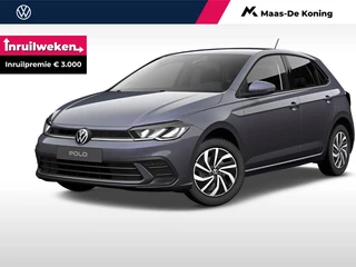 Volkswagen Polo Life Edition 1.0 TSI 95 pk 5 versn. Hand · Parkeersensor achter · Velgen 'essex', 15 inch lichtmetaal ·