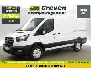 Ford Transit L2H2 | NIEUW | 165PK | BPM VRIJ | Automaat Airco Camera Carplay 2xSchuifdeur Cruise PDC 3 Persoons Trekhaak