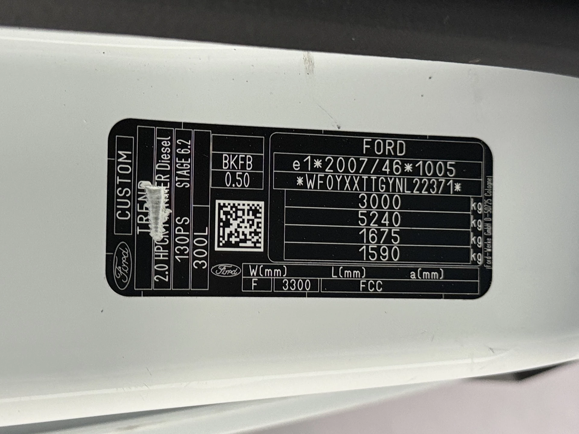 Hoofdafbeelding Ford Transit Custom