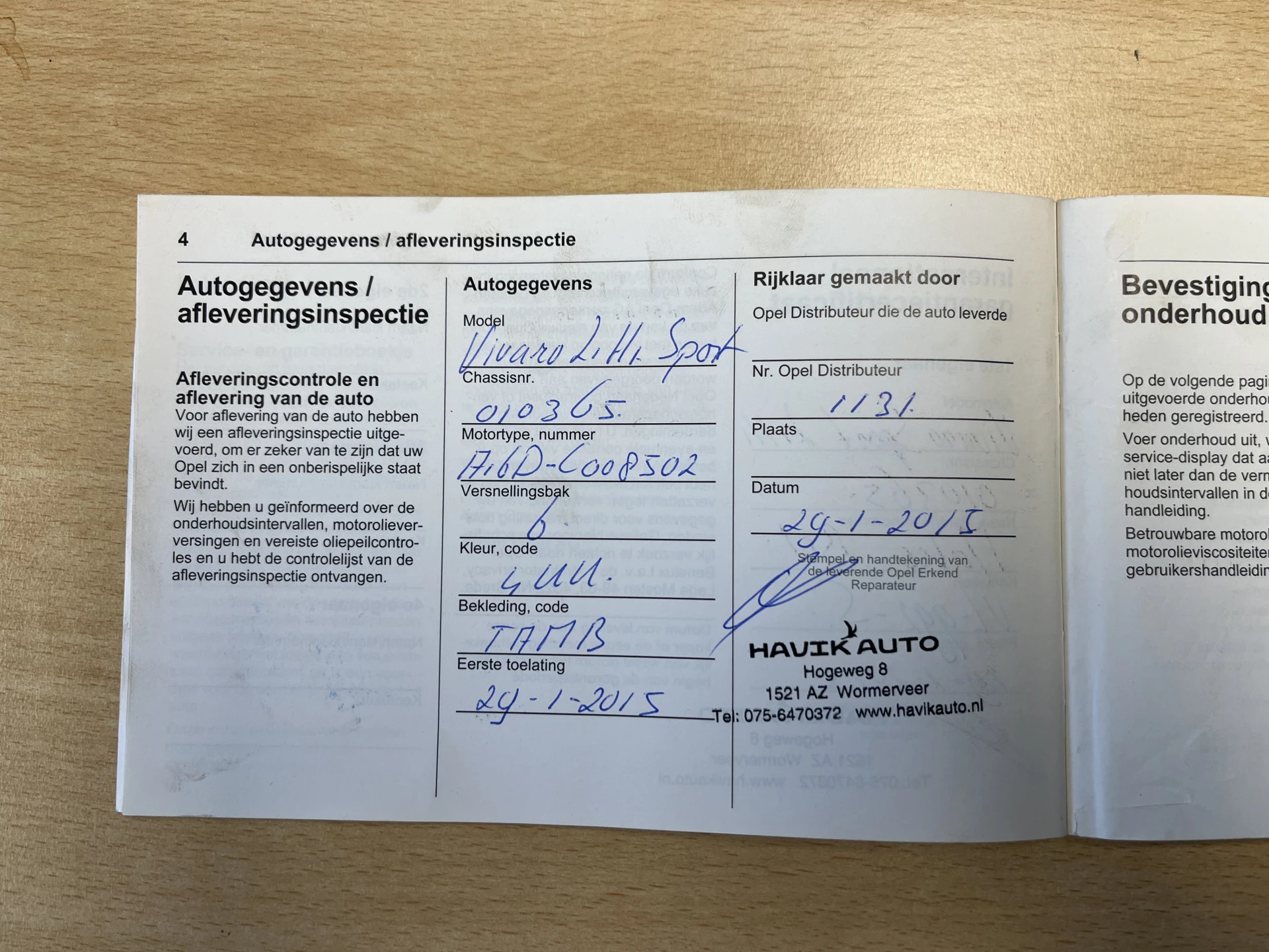 Hoofdafbeelding Opel Vivaro