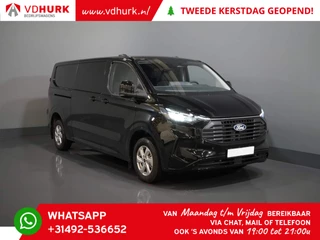 Ford Transit Custom 2.0 TDCI 170 pk Aut. L2 DC Dubbel Cabine LIMITED 2x Schuifdeur/ Adapt. Cruise/ 360 Camera/ LED/ LMV/ Climate/ Carplay