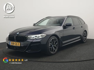 BMW 5 Serie Touring 530e M Sport PHEV 293pk Dealer O.H | Trekhaak af fabriek | Adaptive Cruise | 19"L.M | Lederen Sportstoelen Verwarmd | Camera & Parkassist | Apple Carplay | Sfeerverlichting | Plug in Hybrid