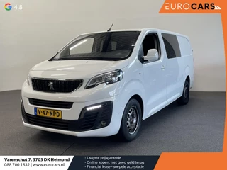 Peugeot Expert 2.0 BlueHDI 120 L3H1 Asphalt Dubbel Cabine Automaat Trekhaak Navigatie Apple Carplay/Android Auto Parkeersensoren Cruise Control Airco